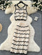 Spring Crochet Tank Tops With Skirts Sets